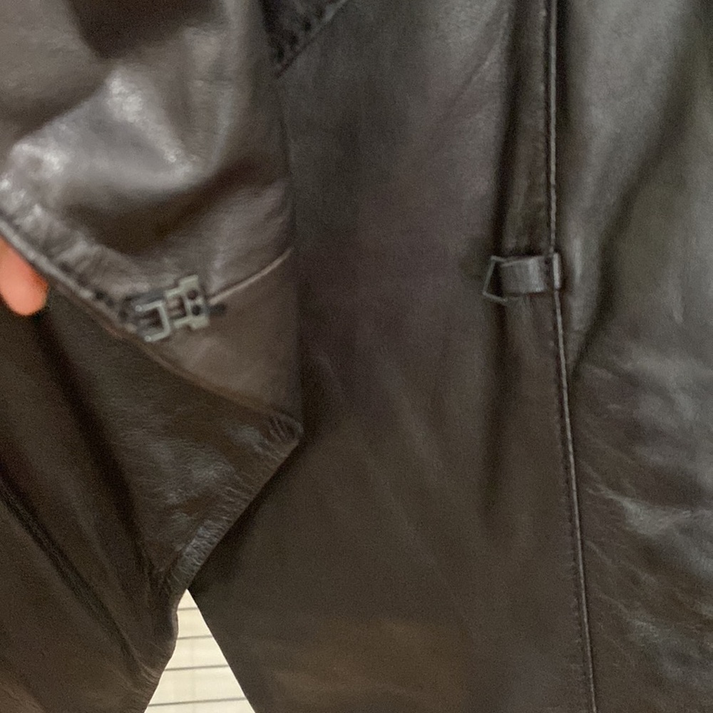 New Trouvé chic black 100% leather jacket - Picture 7 of 10